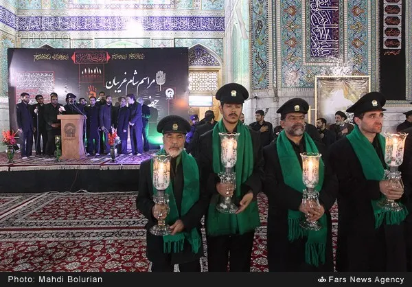 آیین سنتی شام غریبان در مشهد مقدس