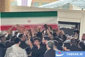 عکس: ورود پیکر مطهر رهبر شهید انقلاب اسلامی به مصلی تهران