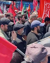 عکس: سردار قاآنی در تشییع پیکر آقای شهید ایران