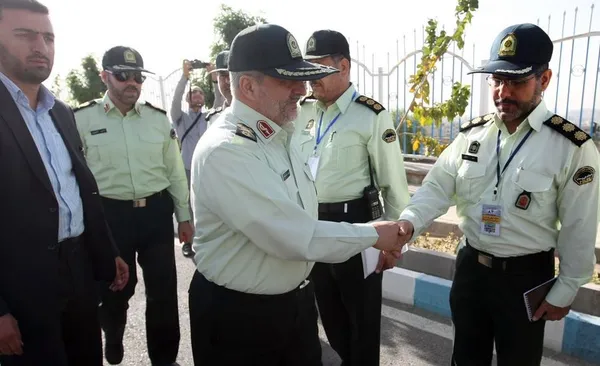 حضور سردار اسماعیل احمدی مقدم، فرمانده نیروی انتظامی در همایش ملی پلیس و پیشگیری اجتماعی از جرم./IRNA
