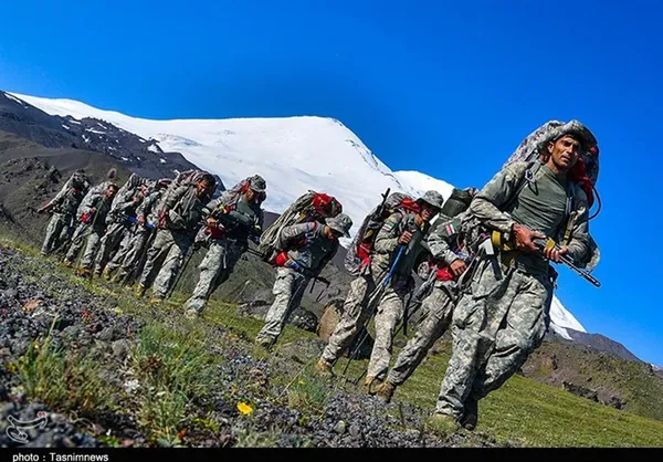 تکاوران تیپ 65 نوهد نیروی زمینی ارتش در مسابقات کوهستان