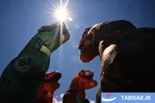 عکس: بازگشت دایناسورها به پیست؛ قهرمانی در جهان تی‌رکس‌ها