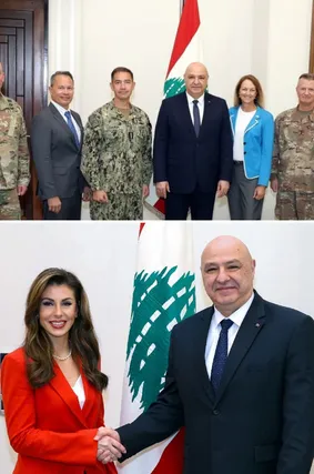 آمریکا به دیدار فرماندهان ارتش لبنان می‌رود