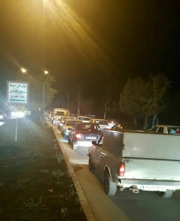 حجم ترافیک در خروجی شهر &laquo;مریوان&raquo;