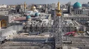 عملیات پیچیده جابجایی گلدسته 500 تنی امام رضا