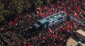 عکس: نمایی متفاوت از مراسم تشییع پیکر رهبر شهید