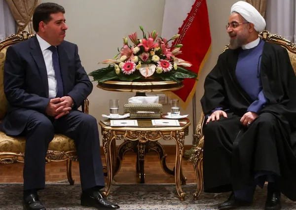 وائل الحلقی نخست&zwnj;وزیر سوریه بعدازظهر سه&zwnj;شنبه با حسن روحانی رئیس&zwnj;جمهور ایران دیدار و گفت&zwnj;وگو کرد./MNA
