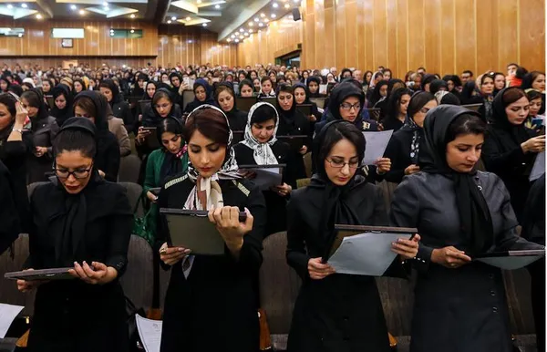 مراسم تحلیف کارآموزان کانون وکلای مرکز./ISNA
