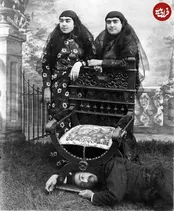 ژست عجیب «داماد ناصرالدین شاه» در زیر صندلی