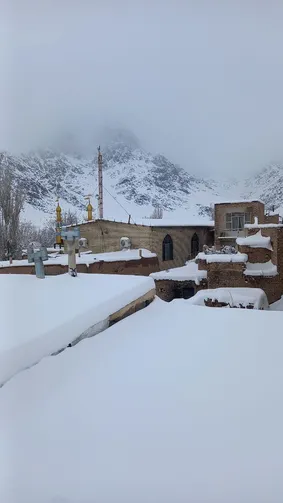 عکس: حجم برف در مناطق کویری اصفهان، یزد و کرمان