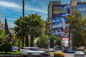دیوارنگاره جدید میدان فلسطین تهران به زبان عبری: نتانیاهو به شما دروغ می‌گوید