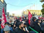 سیل جمعیت در مراسم تشییع سردار شهید سلیمانی