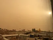 گرد و غبار شدید در نجف