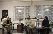 دیدار فرمانده قرارگاه خاتم‌الانبیا با خانواده شهیدان نصیرزاده و دره‌باغی