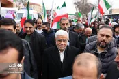 حضور معاون اول رئیس‌جمهور در راهپیمایی ۲۲ بهمن
