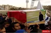 مراسم تشییع پیکر مرحوم پورحیدری در شیرودی