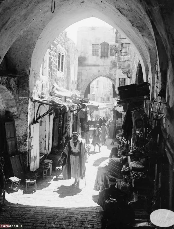 نمایی از داخل شهر بیت&zwnj;المقدس/ سال ۱۹۱۵