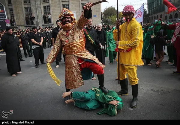 خیمه سوزان ظهر عاشورا - چهار راه گلوبندک تهران 