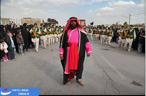 کاروان عزاداران حضرت اباعبدالله در خمینی شهر اصفهان