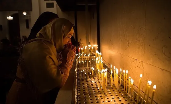 مراسم آغاز سال نو میلادی مسیحیان ایران در کلیسای سرکیس مقدس
