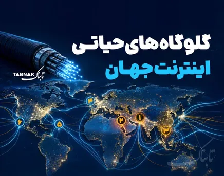 اینفوتابناک | گلوگاه‌های حیاتی اینترنت جهان