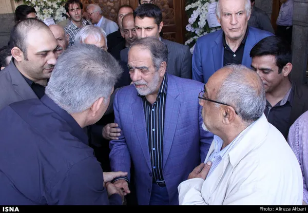 اکبر ترکان در مجلس ختم علیرضا سلیمانی