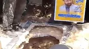 لحظات به خاک سپردن فرزاد جمشیدی