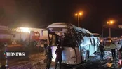 تصادف مرگبار و واژگونی اتوبوس تهران-خرم‌آباد