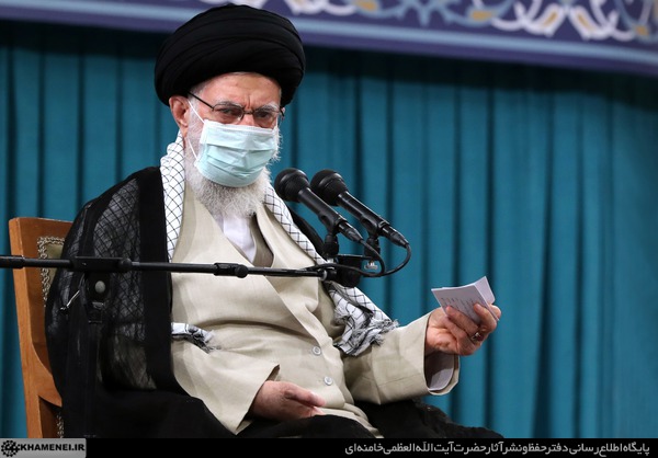 دیدار رهبری با اعضای کنفرانس وحدت