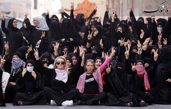 فعالان حقوق زنان آمریکایی و انگلیسی هم به صفوف زنان انقلابی بحرین پیوستند.