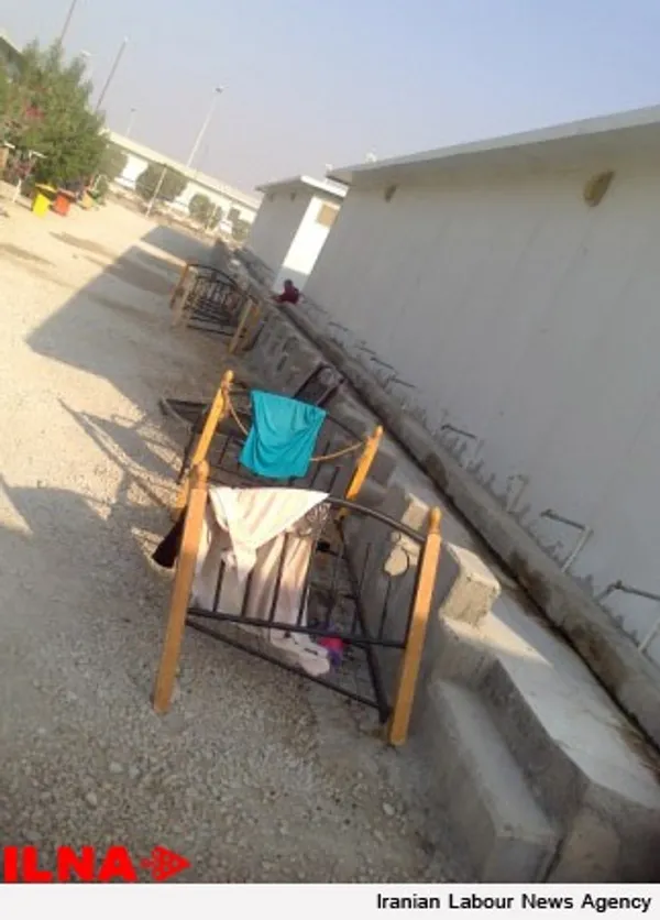 امکانات موجود خشک&zwnj;کردن لباس کارگران