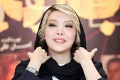 عکس: گریم خاص صدف اسپهبدی در پشت‌ صحنه یک نمایش