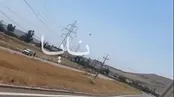 لحظات اصابت پهپاد شاهد به اربيل