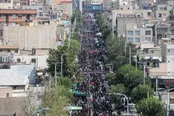 عکس: پیاده‌روی جاماندگان اربعین در تهران