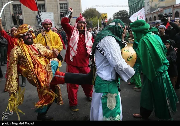 خیمه سوزان ظهر عاشورا - چهار راه گلوبندک تهران 