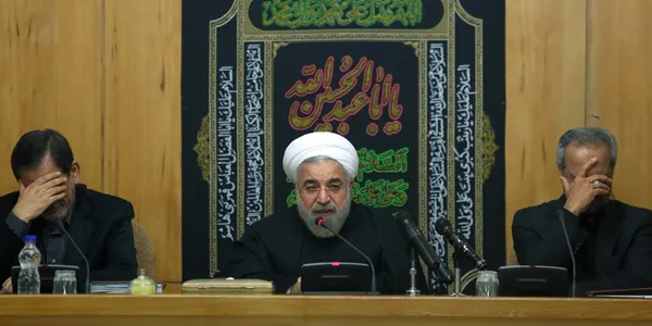 عزاداری حسینی در حاشیه جلسه هیات دولت./IRNA
