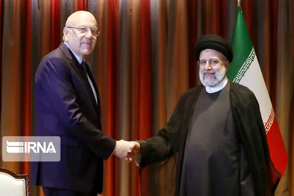&laquo;نجیب میقاتی&raquo; نخست&zwnj;وزیر لبنان در دیدار با رئیس جمهور ایران

