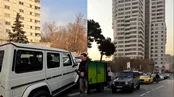 صف عجیب و غریب خرید بنزین سوپر