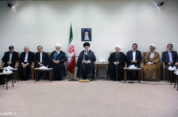 دیدار رهبر انقلاب با هیات دولت