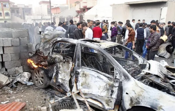 در سلسله بمب گذاریهای عراق، در یک خودرو در شهر کرکوک بمبی منفجر و موجب کشته و زخمی شدن حداقل هجده نفر شد/xinhua
