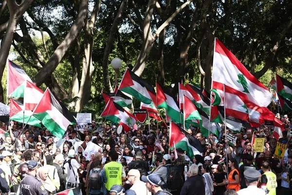  راهپیمایی حامیان فلسطین در سیدنی، استرالیا 