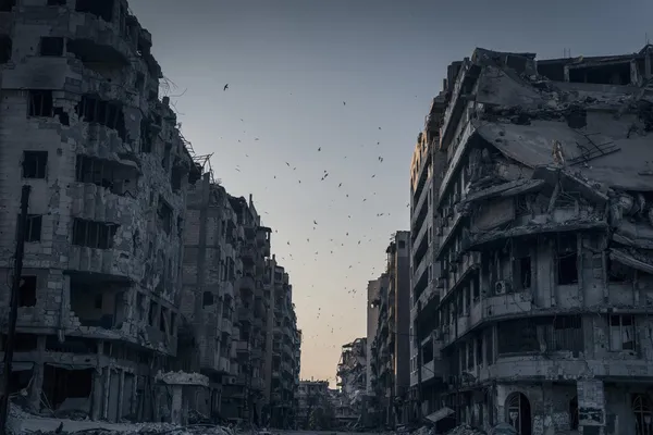 برنده لوح تقدیر بخش مکان. عنوان عکس: "حمص ویران". عکاس: Sergey Ponomarev