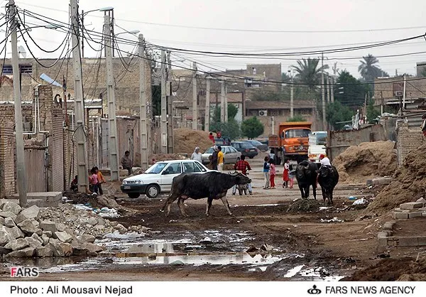 محله گاومیش آباد در اهواز، شنبه 28 اردیبهشت 1392