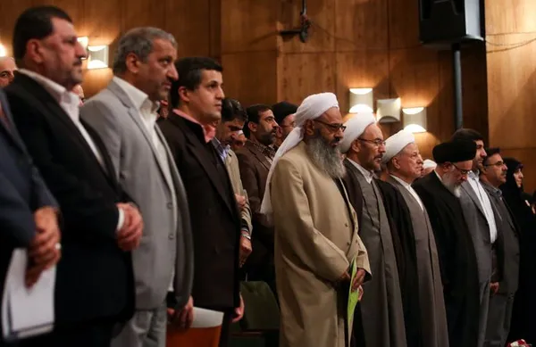 در حاشیه همایش پیامبر رحمت و مدارا با حضور رییس مجمع تشخیص مصلحت نظام./ISNA
