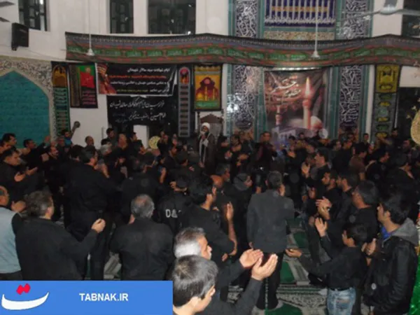 عزاداری تاسوعای حسینی درمسجد جامع روستای گلند شهرستان رامیان