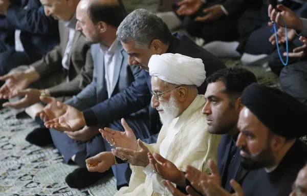 آیت الله احمد جنتی در نماز عبادی- سیاسی جمعه این هفته تهران./IRNA
