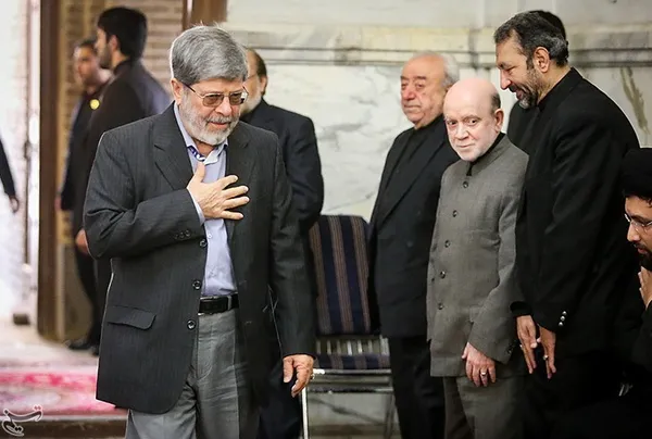 سید علیرضا مرندی در مراسم ختم مرحوم حبیب الله عسگراولادی