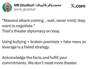 پاسخ قالیباف به اظهارات ترامپ درباره ایران