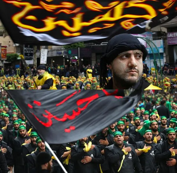 مراسم روز عاشورا در لبنان./AP
