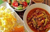 طرز تهیه بامیه پلو